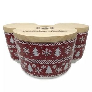 NEW 2021 WDW Disney Parks World Walt’s Holiday Christmas Lodge 3 Wick Candle